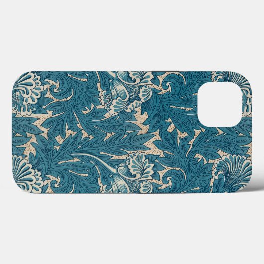 William Morris Aquamarin Tulip Pattern Case-Mate iPhone Hülle (Rückseite (Horizontal))