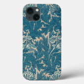 William Morris Aquamarin Tulip Pattern Case-Mate iPhone Hülle (Rückseite)