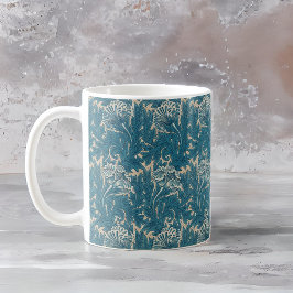 William Morris Aquamarin Tulip Pattern Kaffeetasse