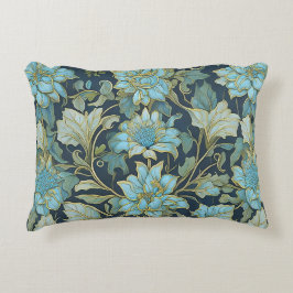 William Morris Aquamarine Blume Dekokissen