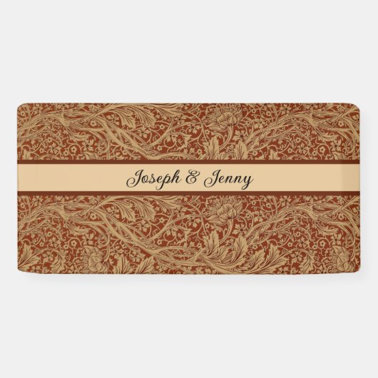 William Morris Arcadia Floral Garden Blume Banner (Horizontal)