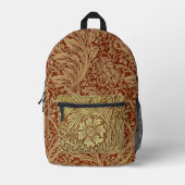 William Morris Arcadia Floral Garden Blume Bedruckter Rucksack (Vorderseite)
