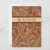 William Morris Arcadia Floral Garden Blume Einladung (Vorderseite)