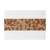 William Morris Arcadia Floral Garden Blume Einladungsbanderole (Rückseitenbeispiel)