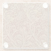 William Morris Arcadia Floral Garden Blume Glasuntersetzer (Rückseite)