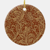 William Morris Arcadia Floral Garden Blume Keramik Ornament (Hinten)
