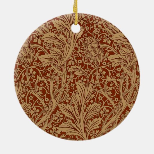 William Morris Arcadia Floral Garden Blume Keramik Ornament (Hinten)