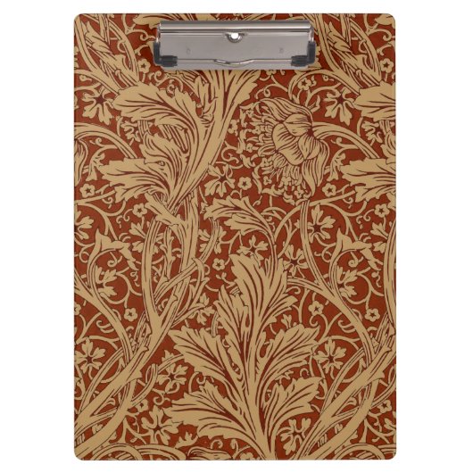 William Morris Arcadia Floral Garden Blume Klemmbrett (Vorderseite)