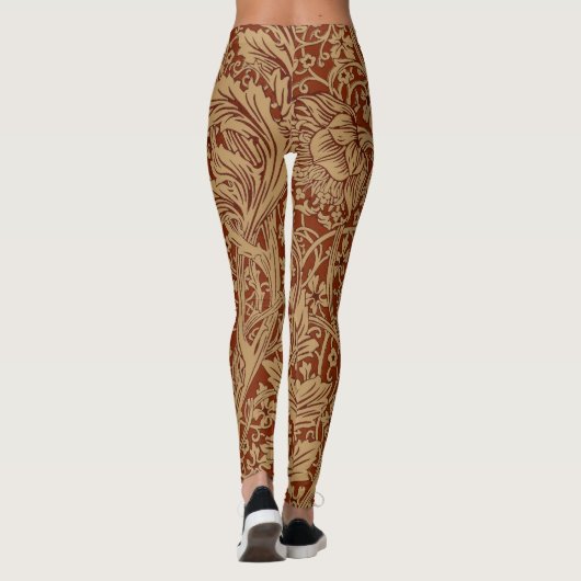 William Morris Arcadia Floral Garden Blume Leggings (Rückseite)