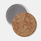 William Morris Arcadia Floral Garden Blume Magnet (Vorderseite/Rückseite)