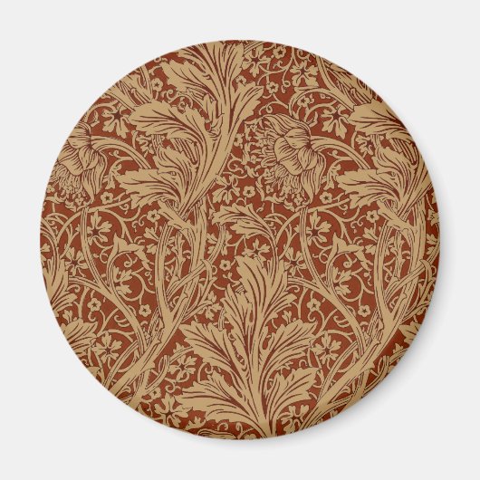 William Morris Arcadia Floral Garden Blume Magnet (Vorne)