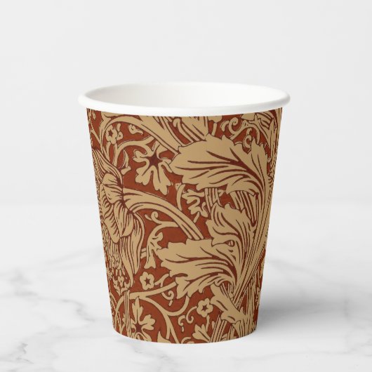 William Morris Arcadia Floral Garden Blume Pappbecher (Vorderseite)