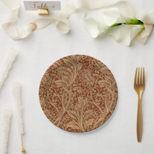 William Morris Arcadia Floral Garden Blume Pappteller