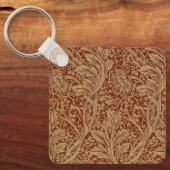 William Morris Arcadia Floral Garden Blume Schlüsselanhänger (Vorderseite)