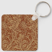 William Morris Arcadia Floral Garden Blume Schlüsselanhänger (Rückseite)