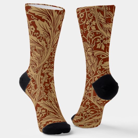 William Morris Arcadia Floral Garden Blume Socken (Gewinkelt)
