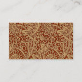 William Morris Arcadia Floral Garden Blume Visitenkarte (Rückseite)