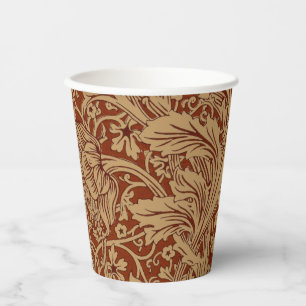 William Morris Arcadia Floral Garden Flower Klassi Pappbecher
