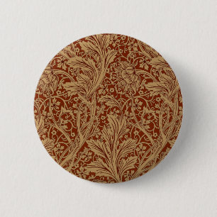 William Morris Arcadia Floral Garten Blumen Classi Button