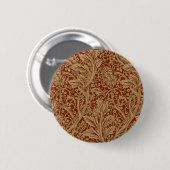 William Morris Arcadia Floral Garten Blumen Classi Button (Vorne & Hinten)