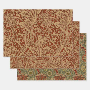William Morris Arcadia Floral Garten Blumen-Klassi Geschenkpapier Set