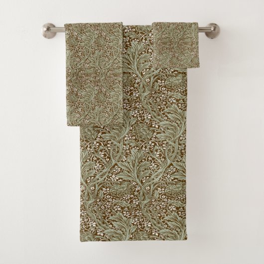 William Morris Arcadia Floral Pattern Classic Badhandtuch Set (Insitu)