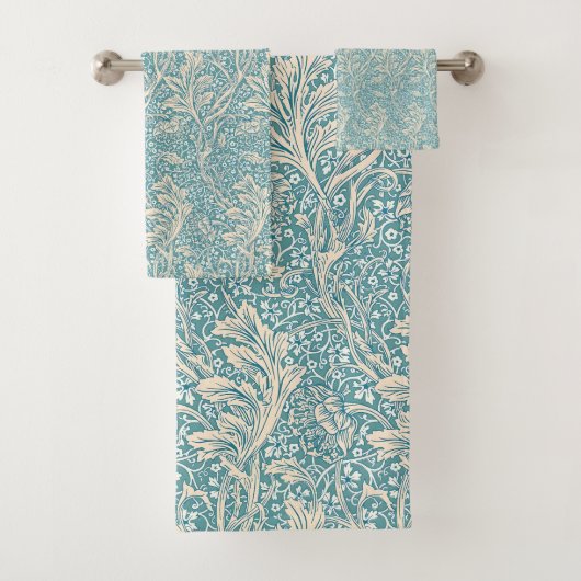William Morris Arcadia Floral Pattern Classic Badhandtuch Set (Insitu)