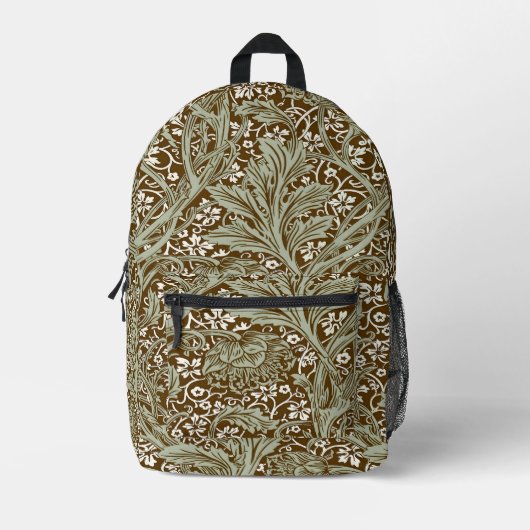William Morris Arcadia Floral Pattern Classic Bedruckter Rucksack (Vorderseite)