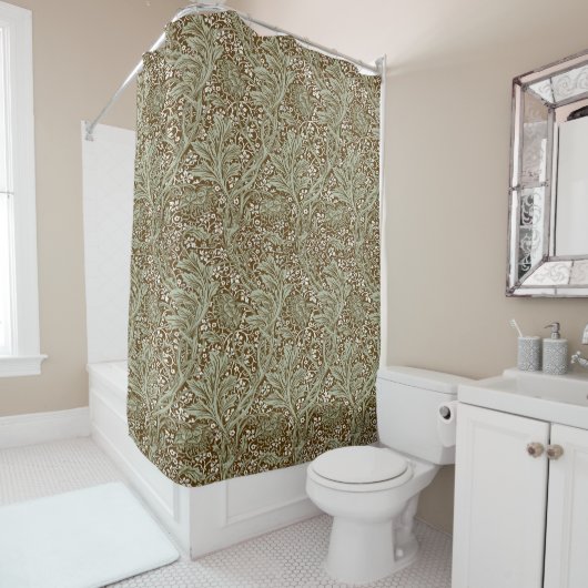 William Morris Arcadia Floral Pattern Classic Duschvorhang (Beispiel)