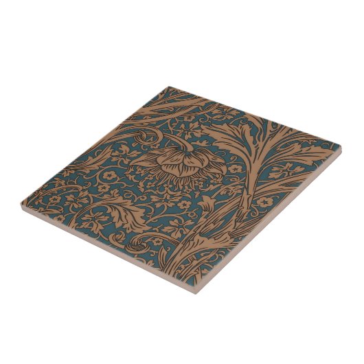 William Morris Arcadia Floral Pattern Classic Fliese (Seite)