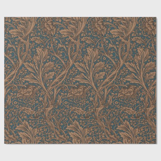 William Morris Arcadia Floral Pattern Classic Geschenkpapier (Flach)