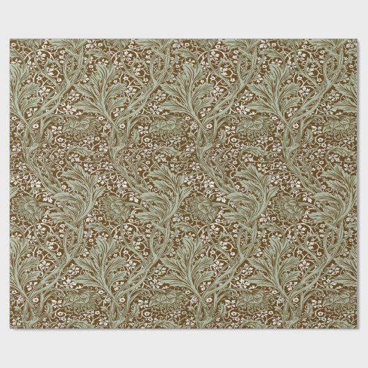 William Morris Arcadia Floral Pattern Classic Geschenkpapier (Flach)