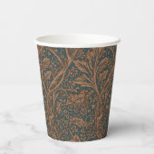 William Morris Arcadia Floral Pattern Classic Pappbecher (Rückseite)