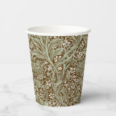William Morris Arcadia Floral Pattern Classic Pappbecher (Rückseite)