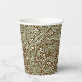 William Morris Arcadia Floral Pattern Classic Pappbecher (Links)