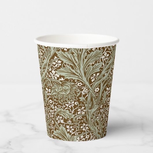 William Morris Arcadia Floral Pattern Classic Pappbecher (Rechts)