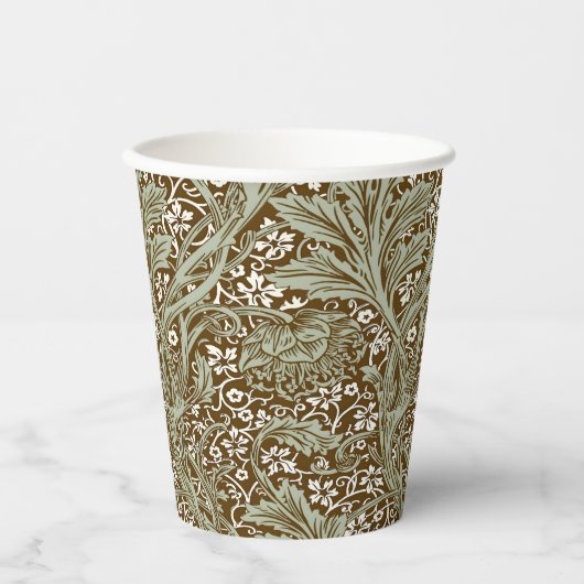William Morris Arcadia Floral Pattern Classic Pappbecher (Vorderseite)