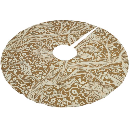 William Morris Arcadia Floral Pattern Classic Polyester Weihnachtsbaumdecke (Schrägansicht)