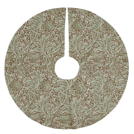 William Morris Arcadia Floral Pattern Classic Polyester Weihnachtsbaumdecke (Vorderseite)