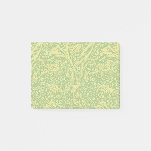 William Morris Arcadia Floral Pattern Classic Post-it Klebezettel (Vorderseite)