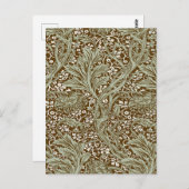 William Morris Arcadia Floral Pattern Classic Postkarte (Vorne/Hinten)