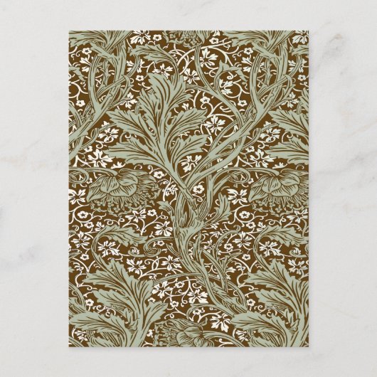William Morris Arcadia Floral Pattern Classic Postkarte (Vorderseite)