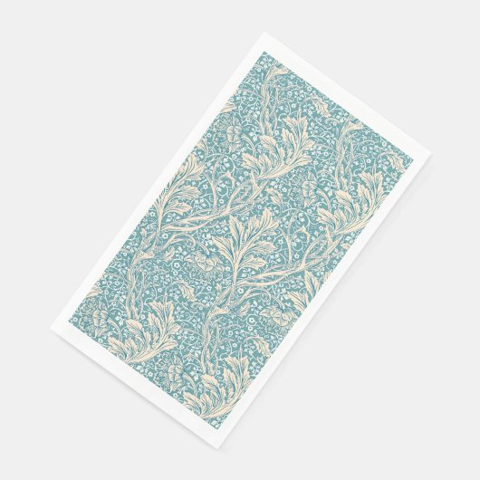 William Morris Arcadia Floral Pattern Classic Serviette (Ecke)