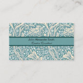 William Morris Arcadia Floral Pattern Classic Visitenkarte (Vorderseite)