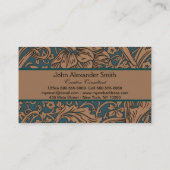 William Morris Arcadia Floral Pattern Classic Visitenkarte (Rückseite)