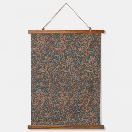 William Morris Arcadia Floral Pattern Classic Wandteppich Mit Holzrahmen (Vorderseite)