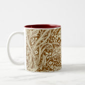 William Morris Arcadia Floral Pattern Classic Zweifarbige Tasse (Links)