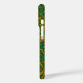 William Morris Arcadia Floral Pattern Green Golden Case-Mate iPhone Hülle (Rückseite / Links)