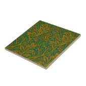 William Morris Arcadia Floral Pattern Green Golden Fliese (Seite)