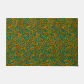 William Morris Arcadia Floral Pattern Green Golden Fußmatte (Vorderseite)